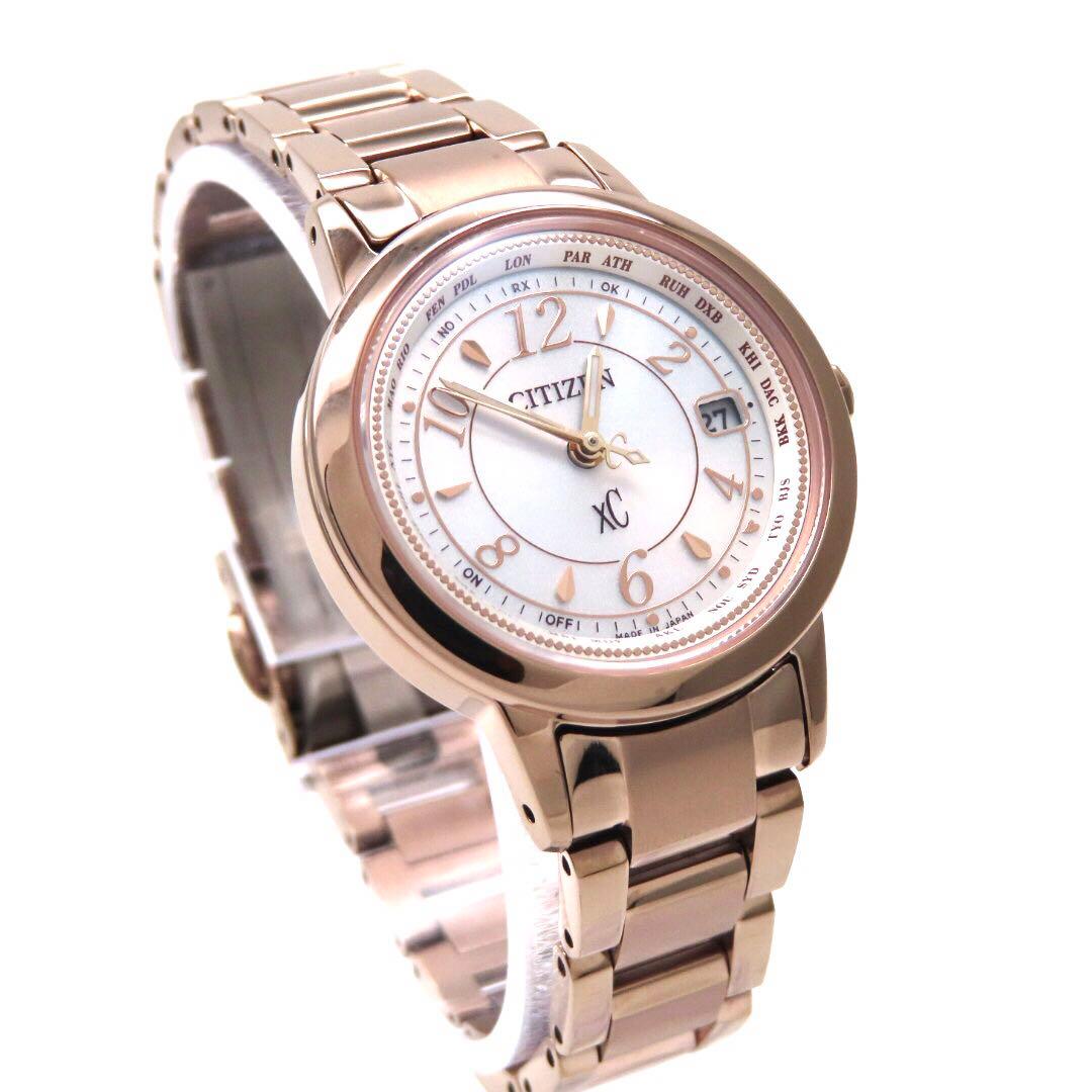 ☆極美品 EC1144 51C クロスシー 電波ソーラー シチズン 時計 サクラ