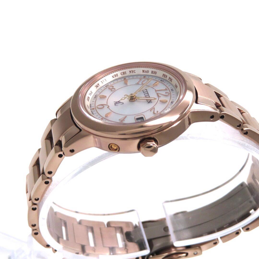 ☆極美品 EC1144 51C クロスシー 電波ソーラー シチズン 時計 サクラ