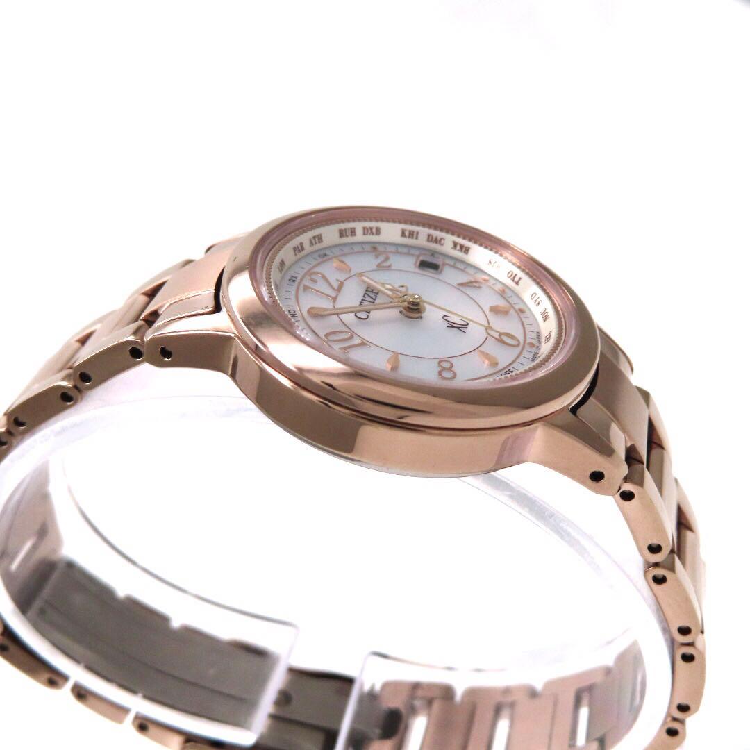 ☆極美品 EC1144 51C クロスシー 電波ソーラー シチズン 時計 サクラ