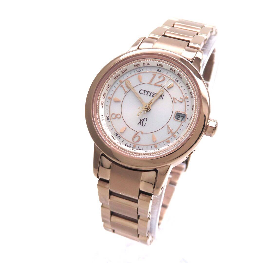 ☆極美品 EC1144 51C クロスシー 電波ソーラー シチズン 時計 サクラ