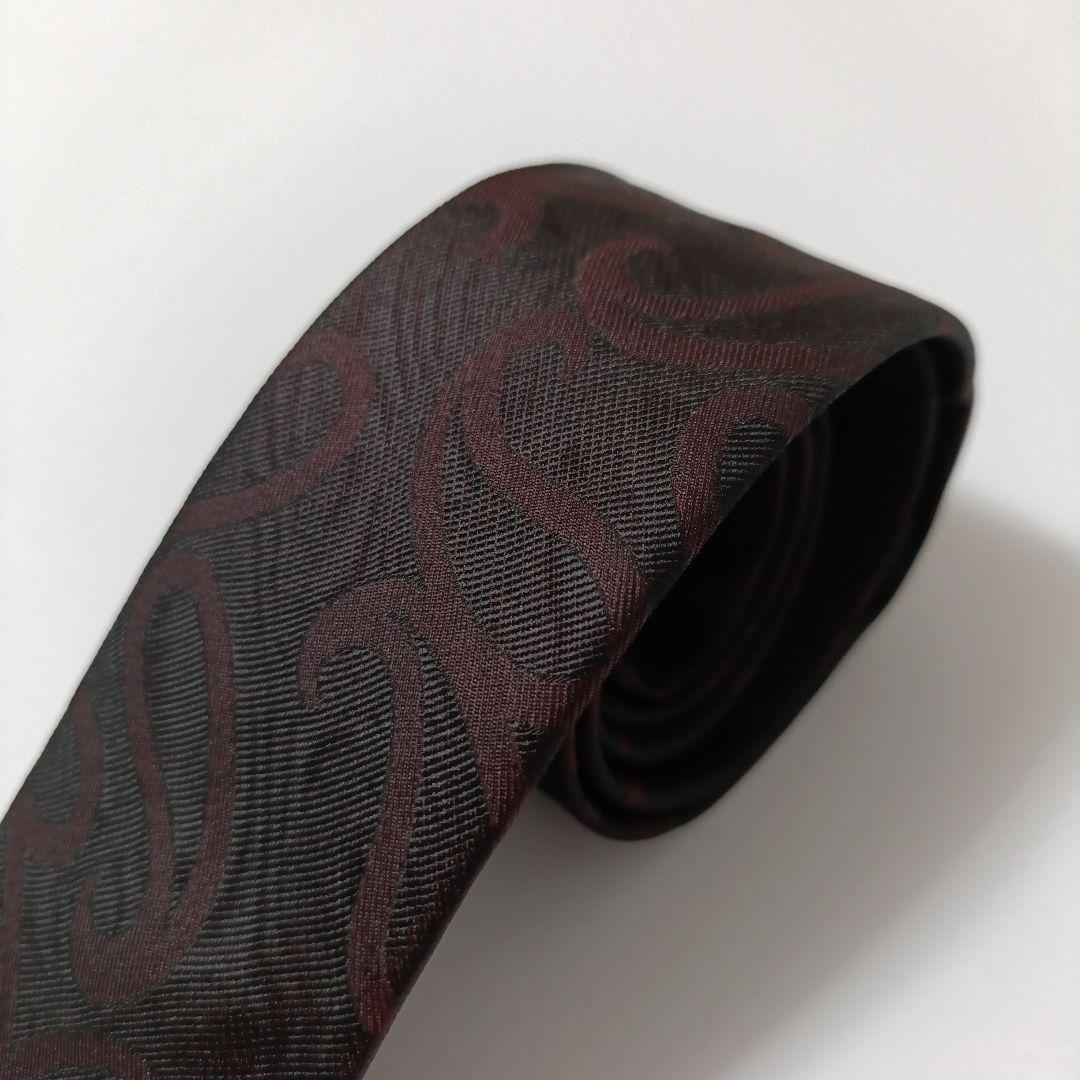 ドルチェ&ガッバーナ ペイズリー柄ネクタイ ナロータイ Italy製 美品