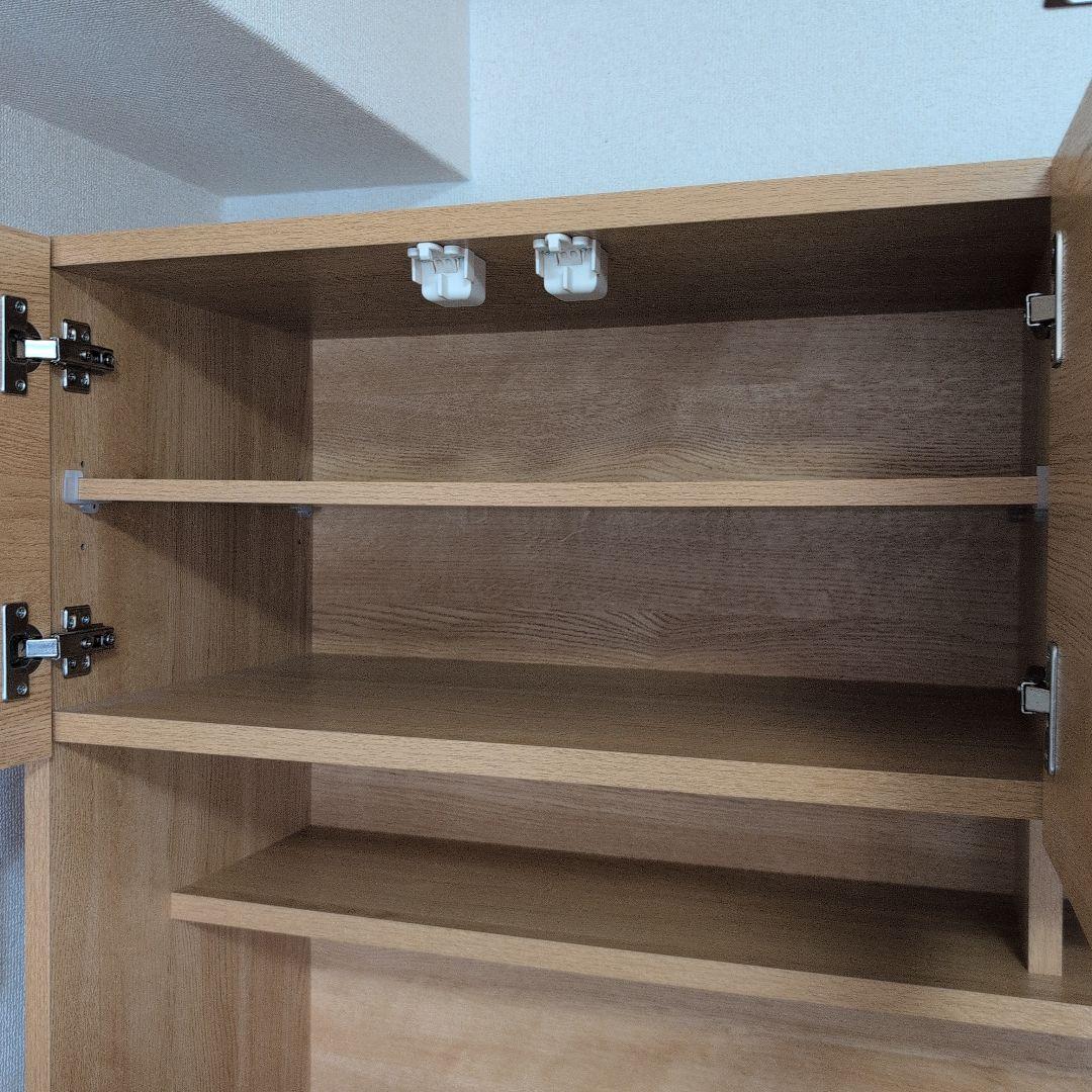 ニトリ　キッチンボード　エトナ105KB　ライトブラウン　食器棚　説明書付き