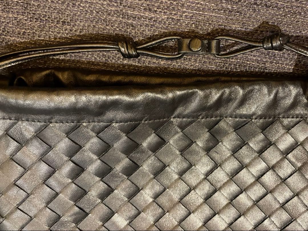 ボッテガヴェネタ　ダストバック　bottega veneta 黒　ミディアム