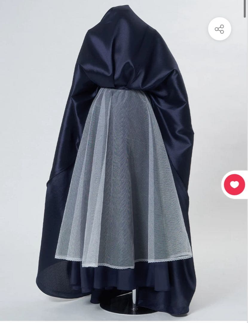 TWEED DREES ダークネイビー ロングドレスAライン 140cm 演奏会