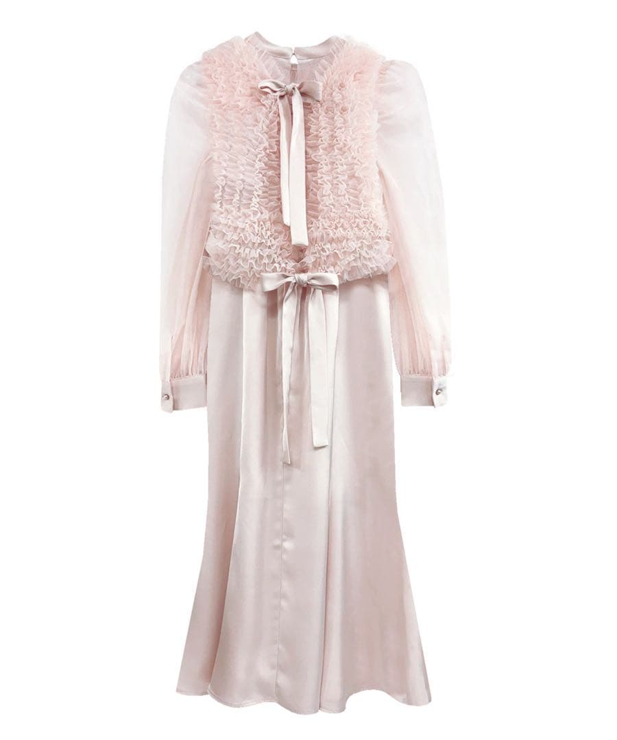 【新品タグ付き】Rosé Muse vestsetmermaiddressピンク