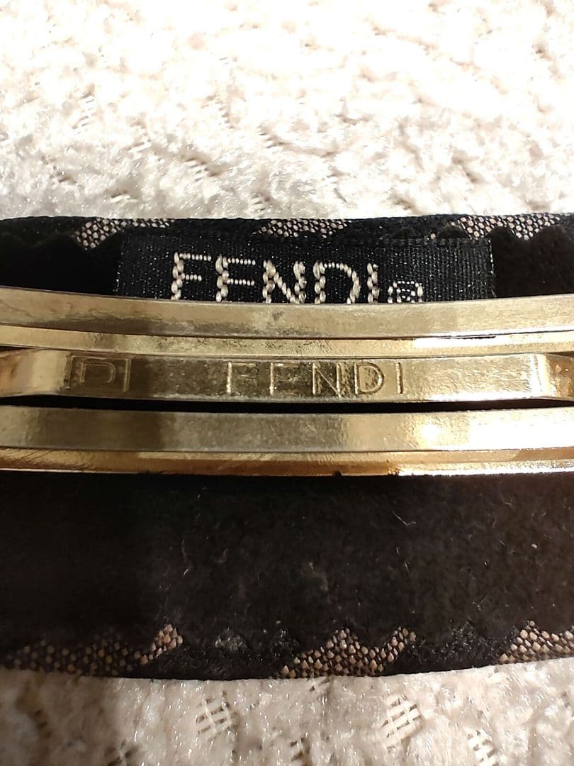 美品 FENDI フェンディ バレッタ ペカン柄