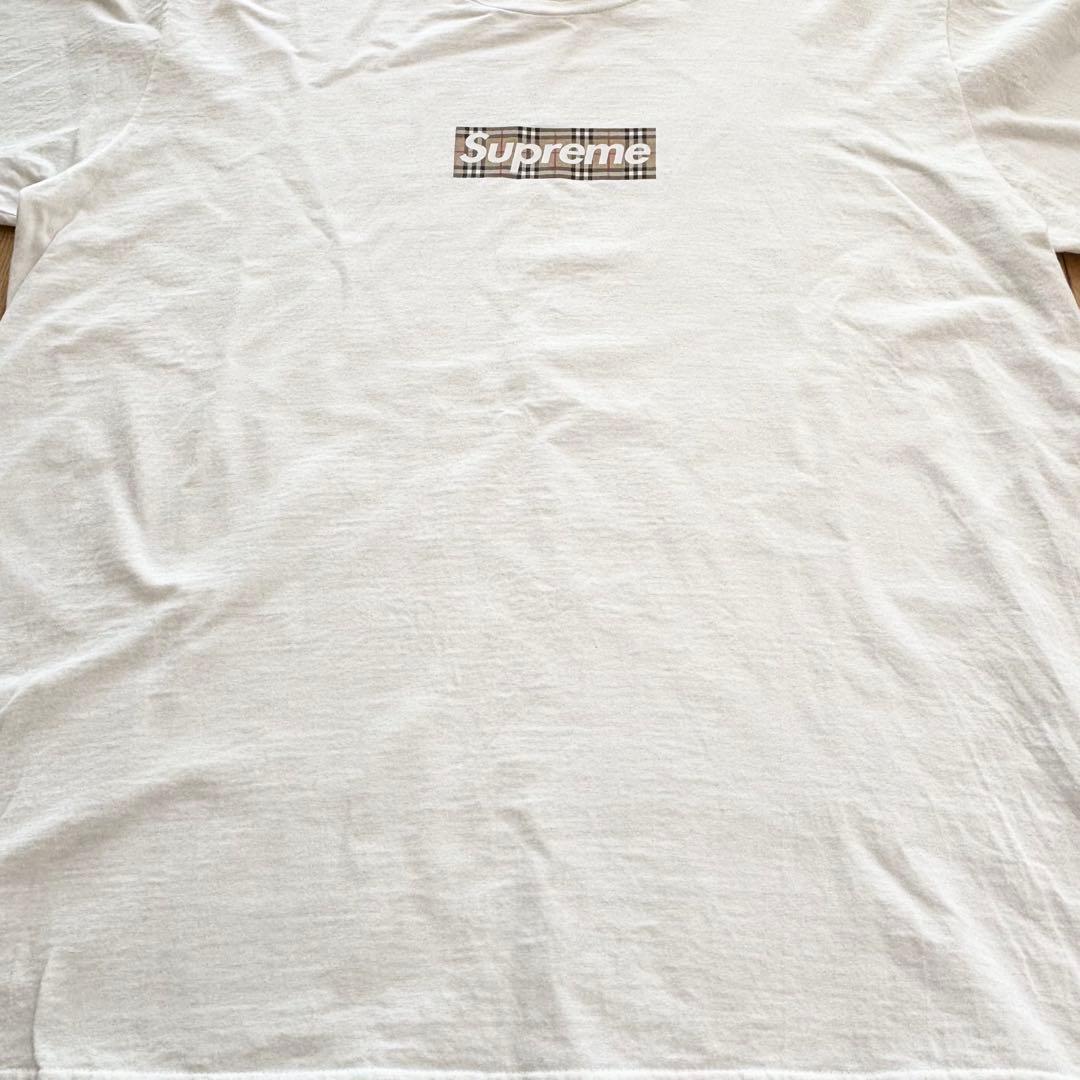 【希少】Supreme Burberry Box Logo Tee 22SS
