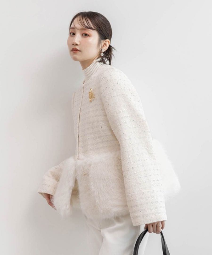 2WAYフェイクファーショートジャケット RANDA