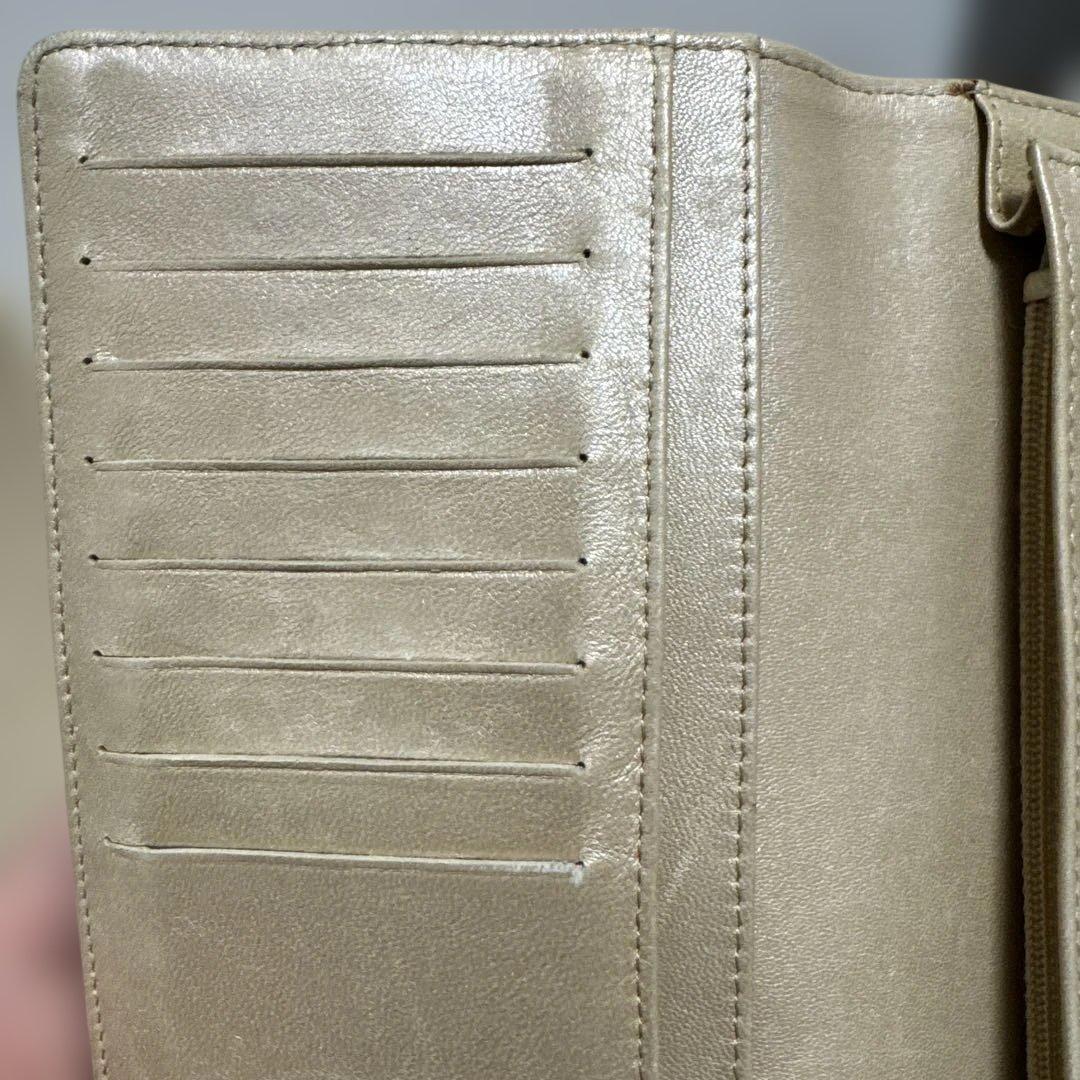 CHANEL　シャネル　カメリア　レザー　長財布　ブラック　黒　シール有り