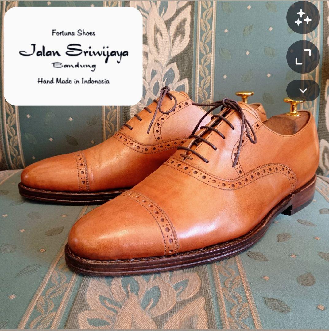 【Jalan Sriwijaya】クォーターブローグ7 1/2 ライトブラウン