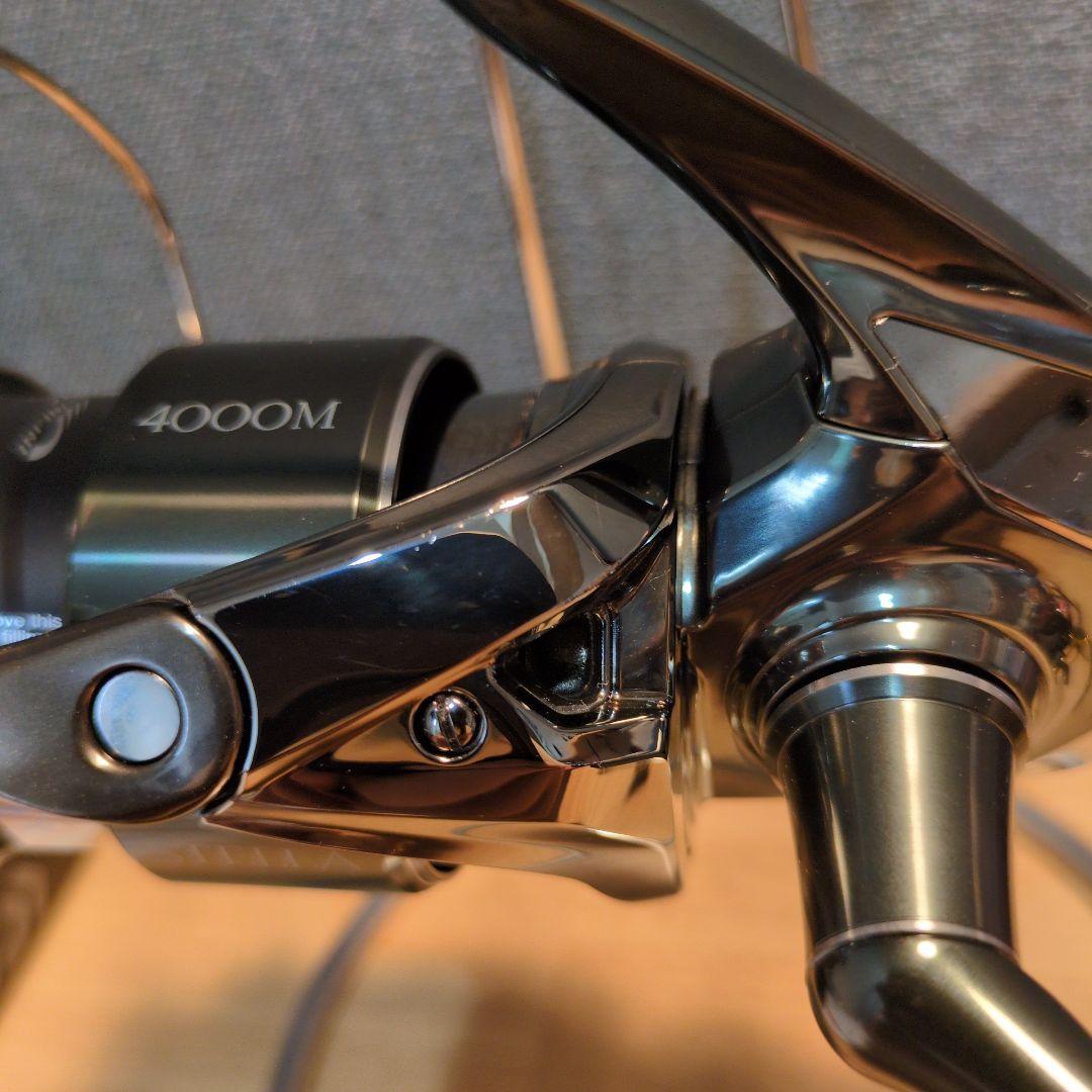 シマノ　22ステラ4000M (ゴメクサスパワーハンドル装着)