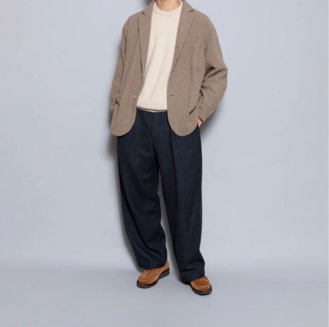 UNIVERSAL PRODUCTS / ウールパンツ ストライプ　2