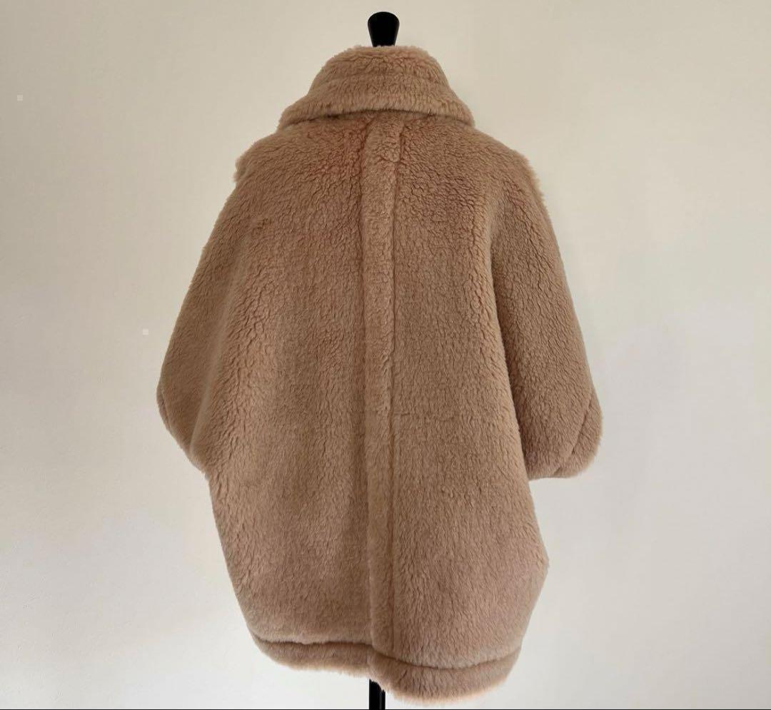 即日発送新品 ベアポンチョアルパカ素材 テディケープMaxmaraお好きな方に