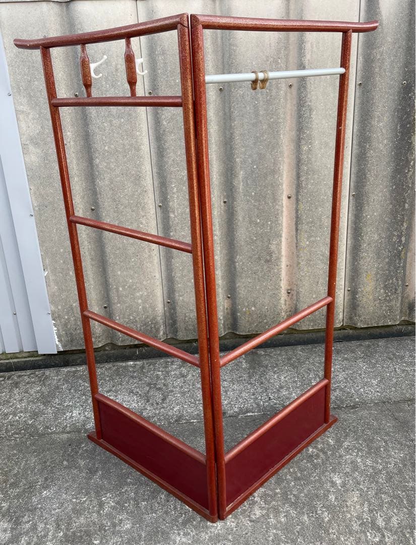 稀少/古道具/当時物/無垢材/木製/衣紋掛け/衣桁/着物掛け/27