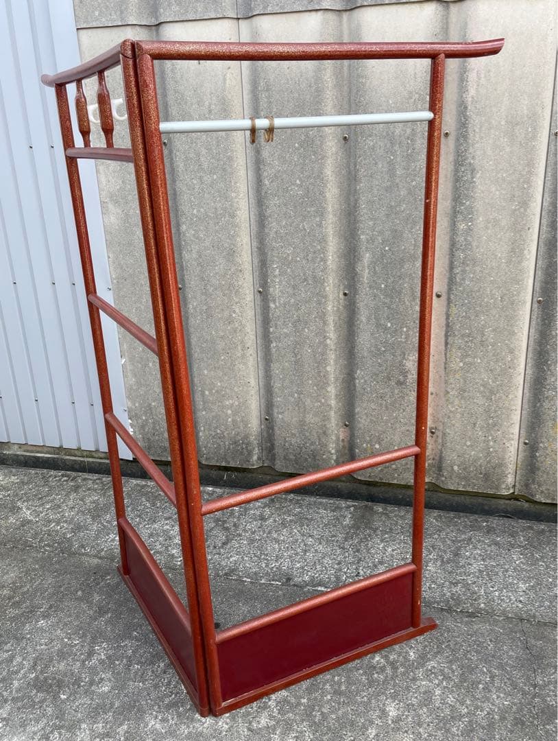 稀少/古道具/当時物/無垢材/木製/衣紋掛け/衣桁/着物掛け/27