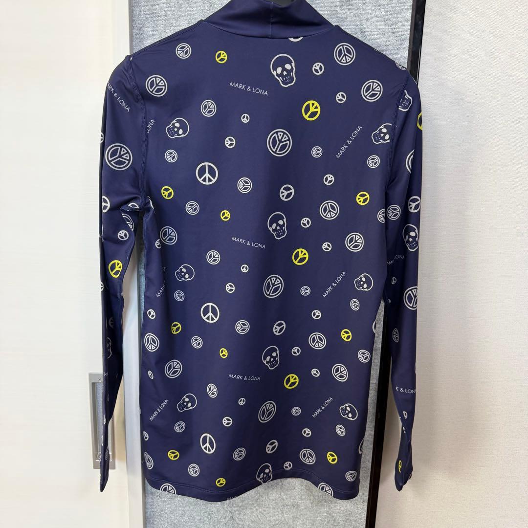 MARK&LONA タートルネック ゴルフシャツ スカル
