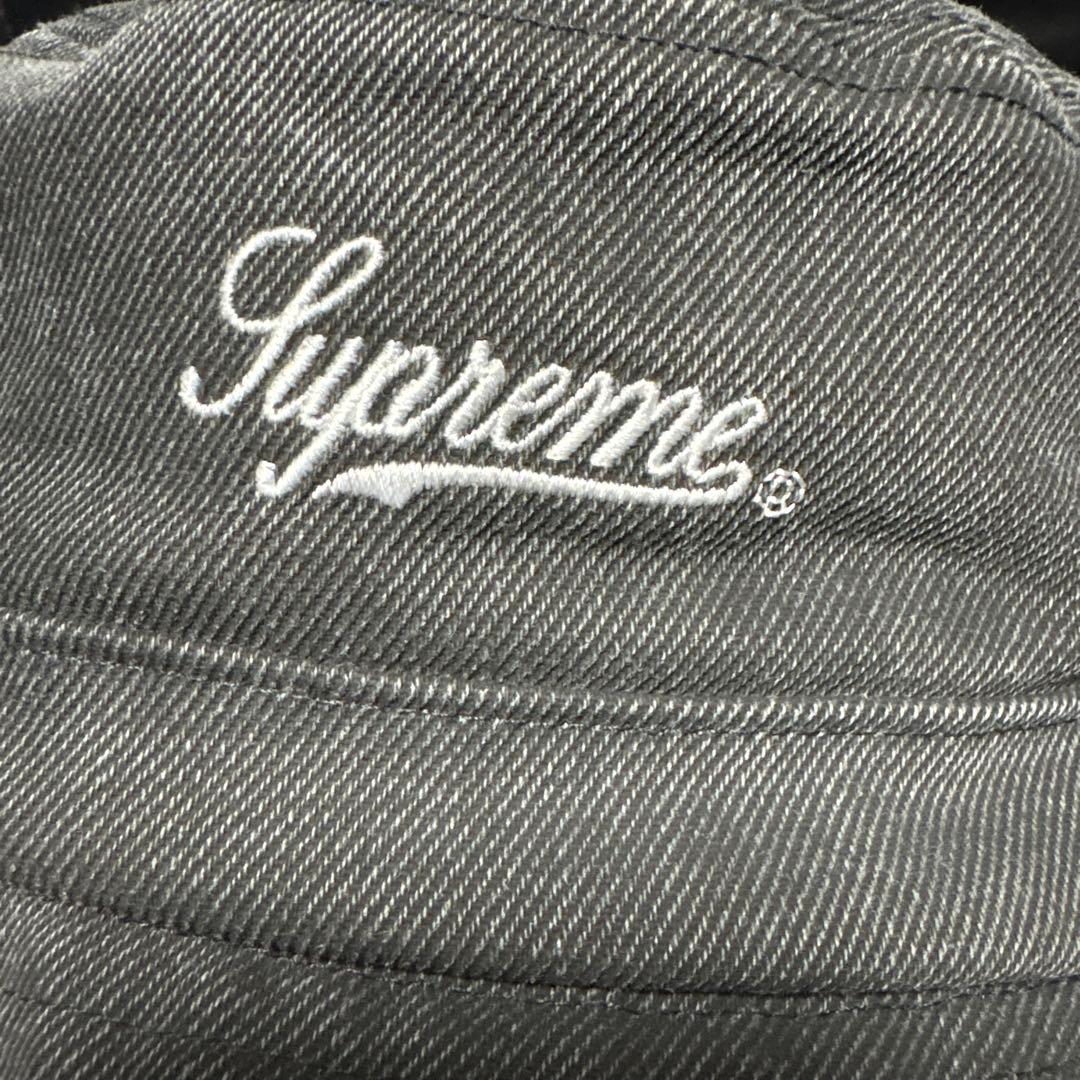 Supremeシュプリーム Twill Crusher Hat/黒デニム