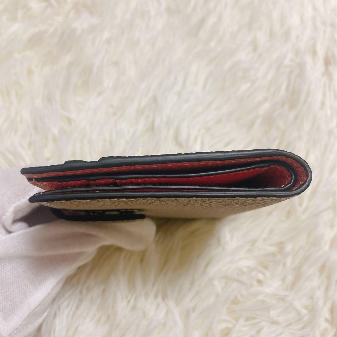 極美品✨BONAVENTURA✨ベルテッド✨ミディアム ウォレット✨グレージュ