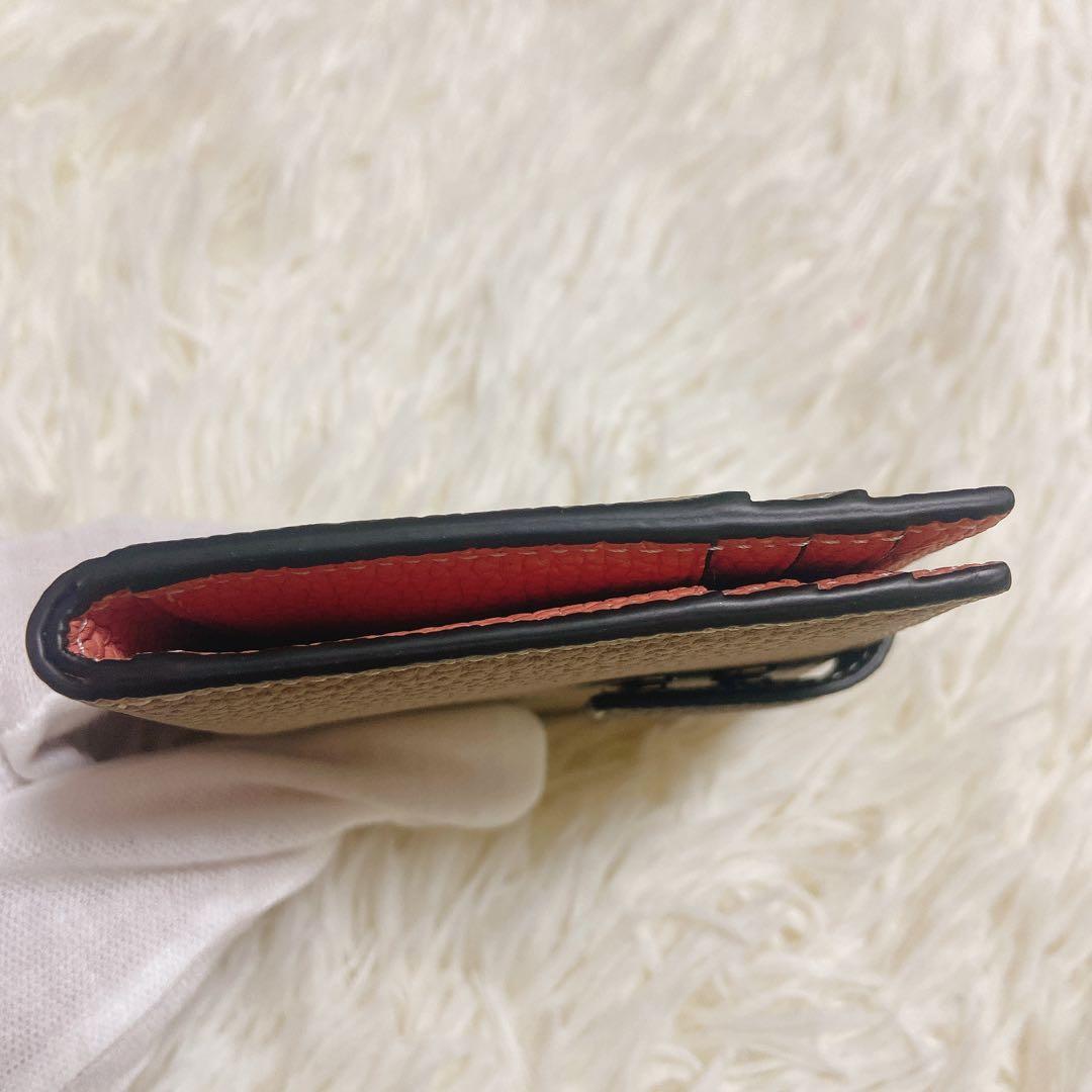 極美品✨BONAVENTURA✨ベルテッド✨ミディアム ウォレット✨グレージュ