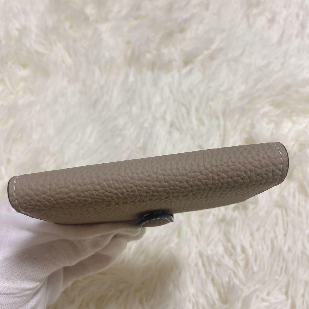 極美品✨BONAVENTURA✨ベルテッド✨ミディアム ウォレット✨グレージュ