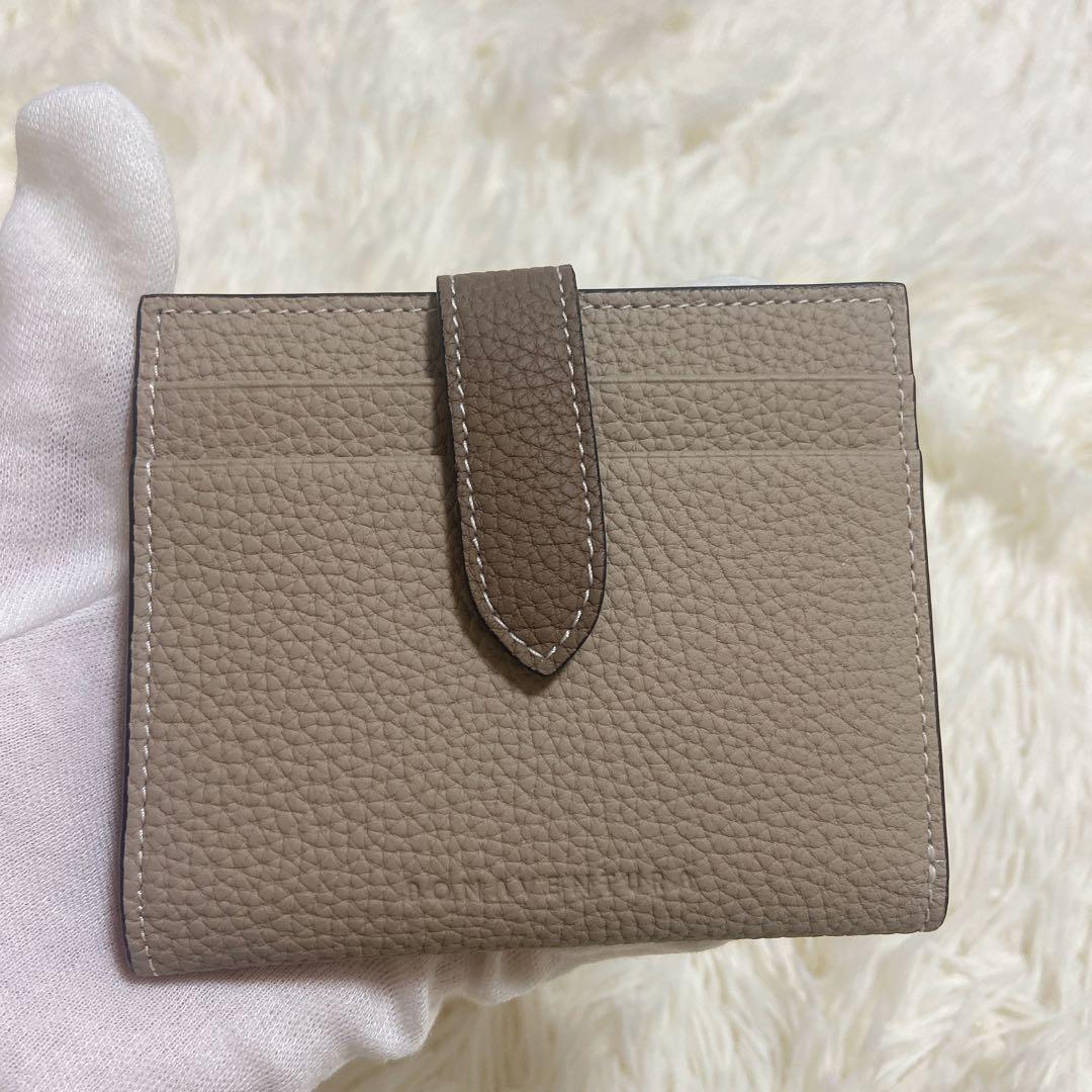 極美品✨BONAVENTURA✨ベルテッド✨ミディアム ウォレット✨グレージュ
