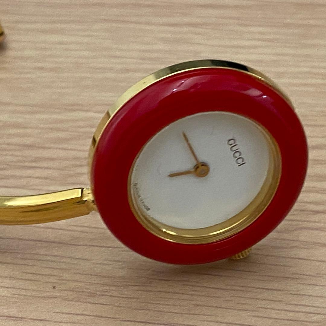 稼働　グッチ　チェンジベゼル　11.12 クォーツ　ベルト取れ