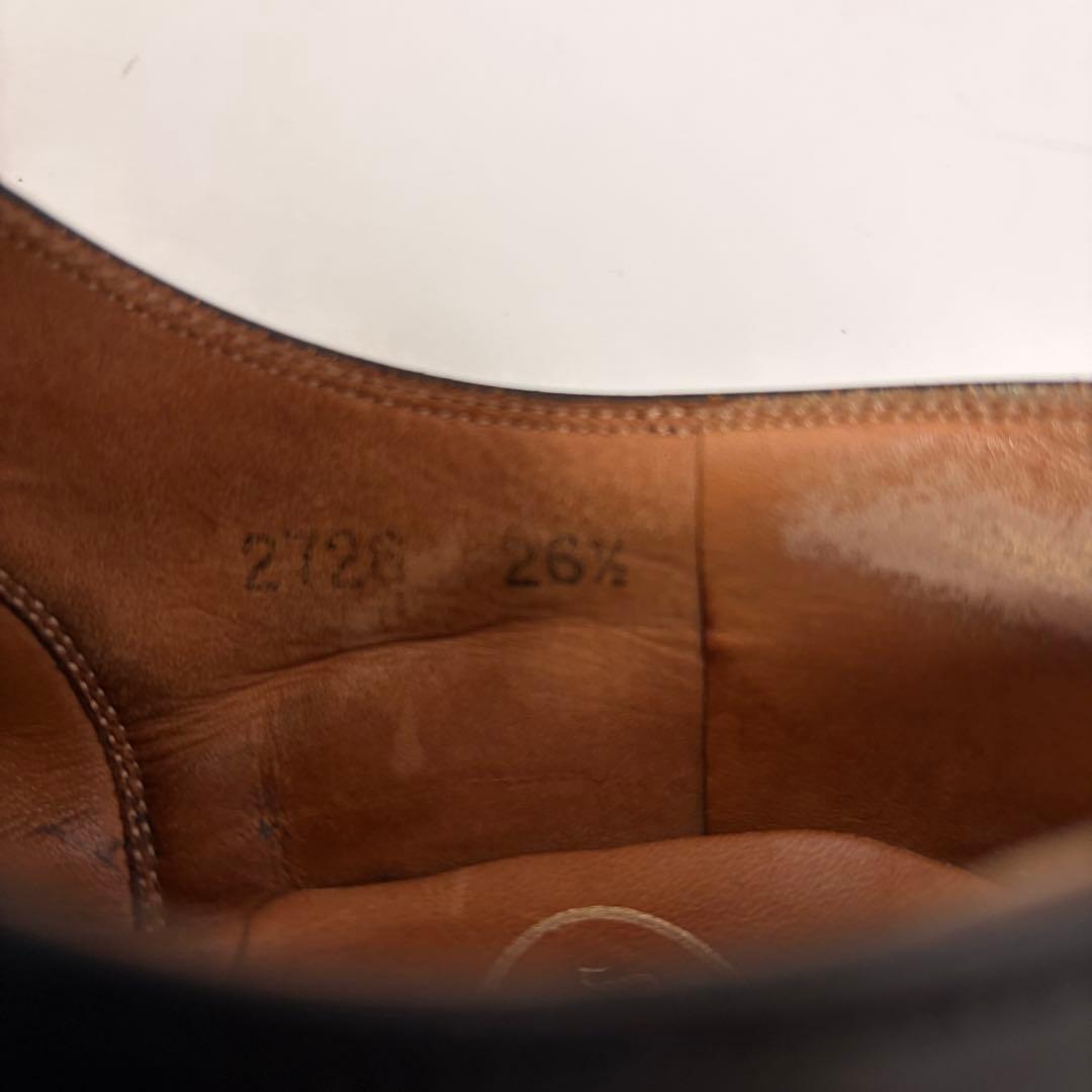 美品 SCOTCH GRAIN シャインオアレイン ストレートチップ 2726