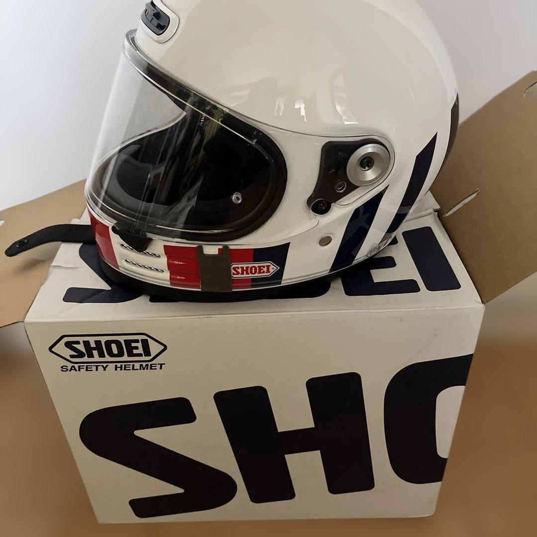 SHOEI フルフェイスヘルメット ホワイト・ストライプ