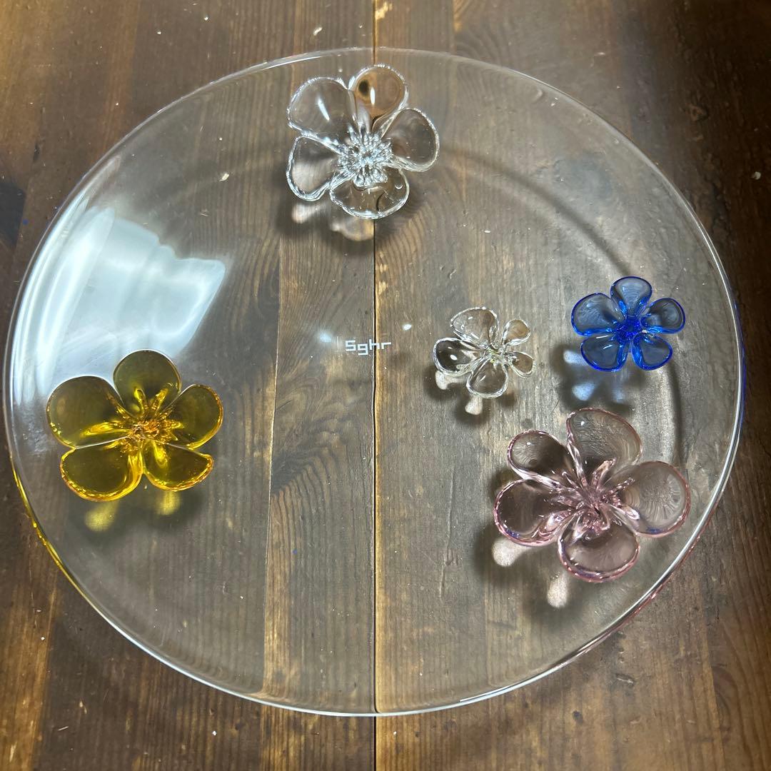 スガハラ sghr カメリアプレート　23㎝　定価22000円　パーティなどに