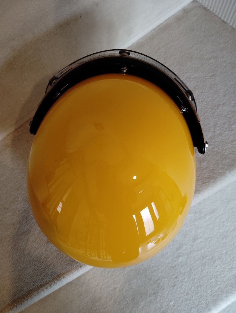 スモール ジェットヘルメットイエロー【フリーサイズ】57-60cm レトロ