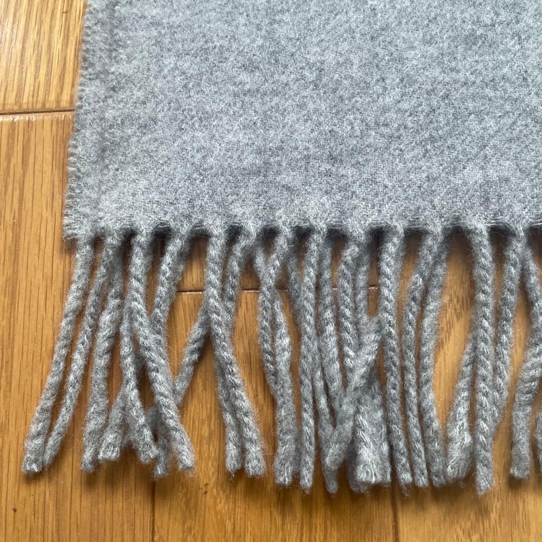 Acne Studios マフラー　グレー　フリンジ　ウール　200×45