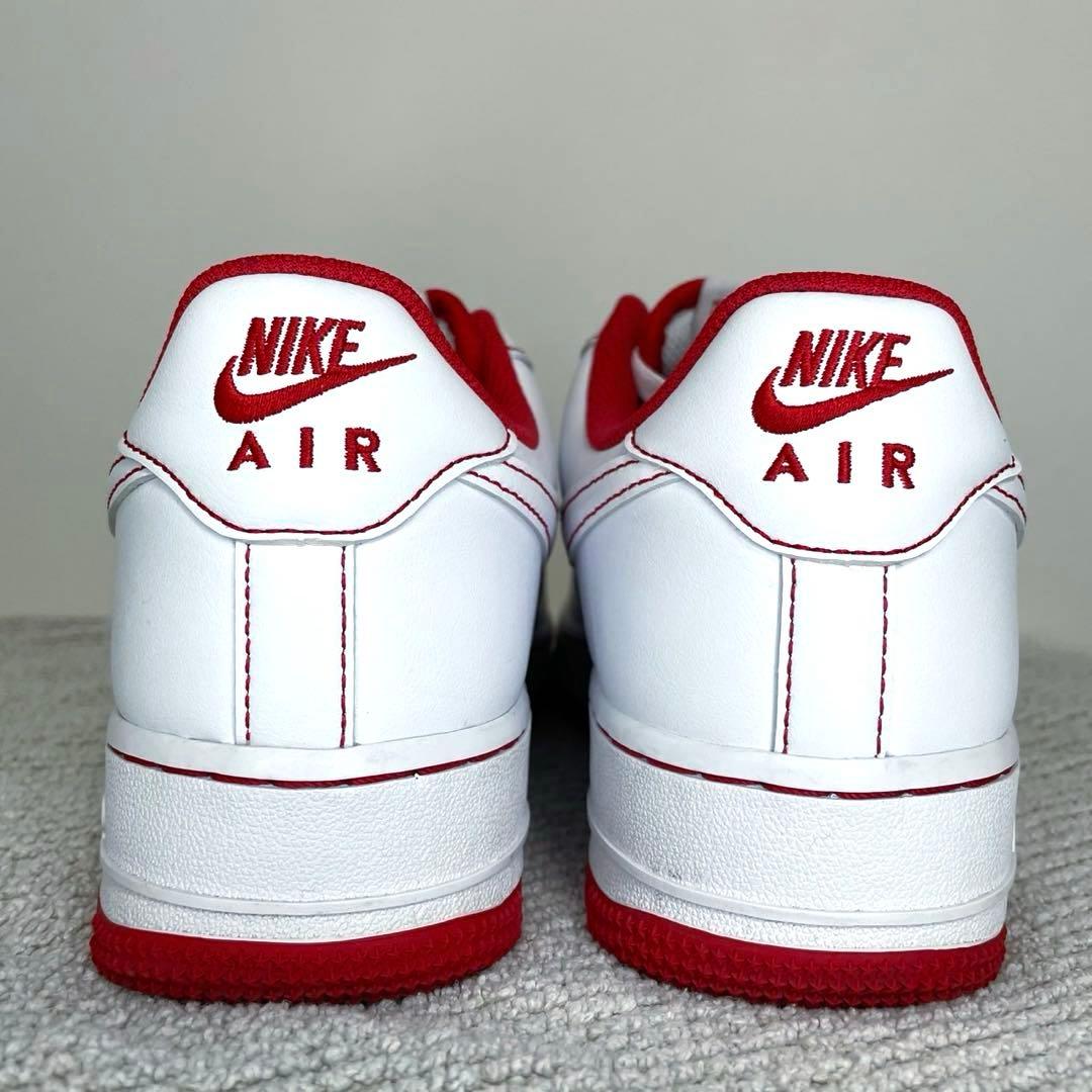 【美品】NIKE エアフォース1 ’07 STITCH Radiant Red
