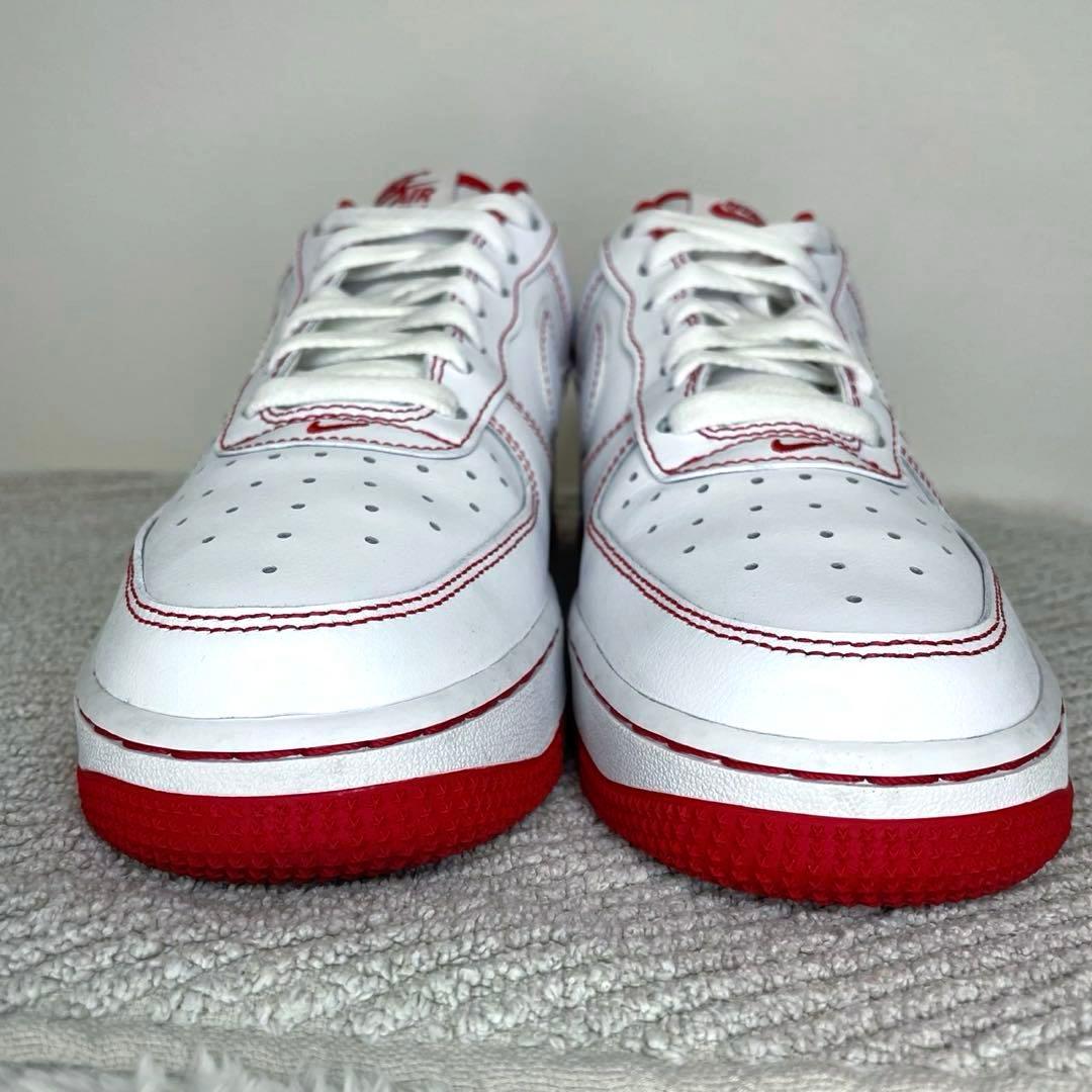 【美品】NIKE エアフォース1 ’07 STITCH Radiant Red