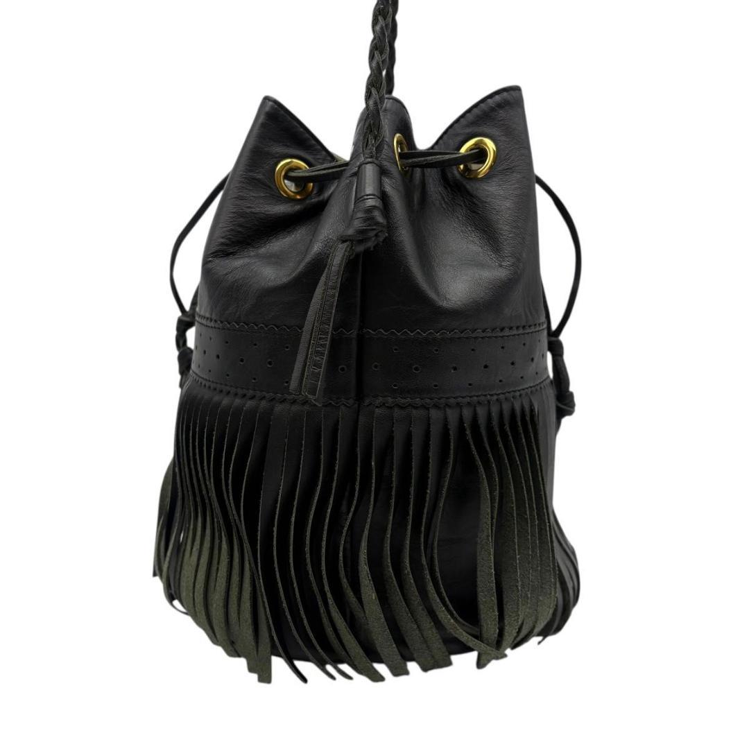 J&M DAVIDSON フリンジ カーニバル ショルダーバッグ ブラック