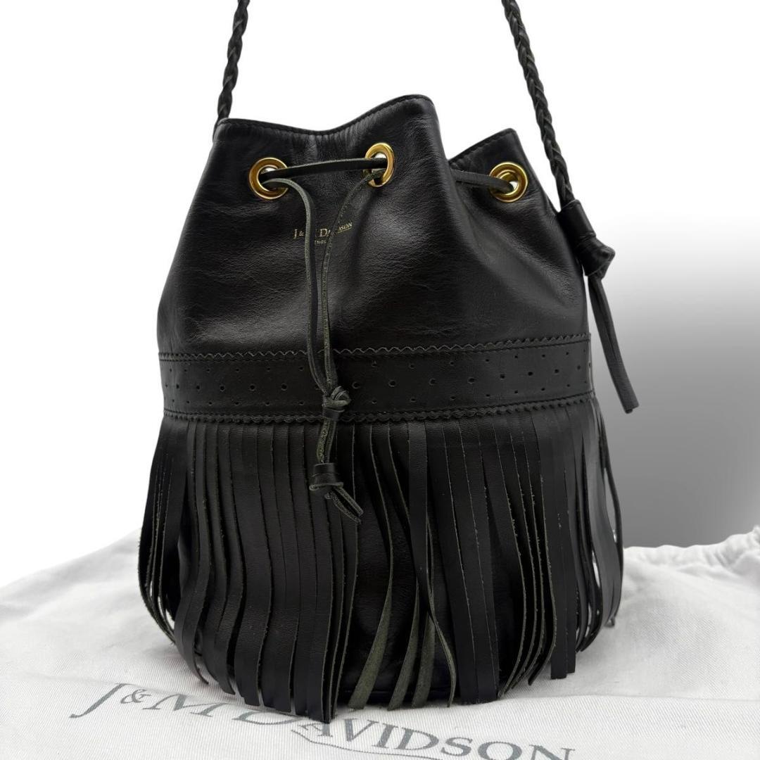 J&M DAVIDSON フリンジ カーニバル ショルダーバッグ ブラック