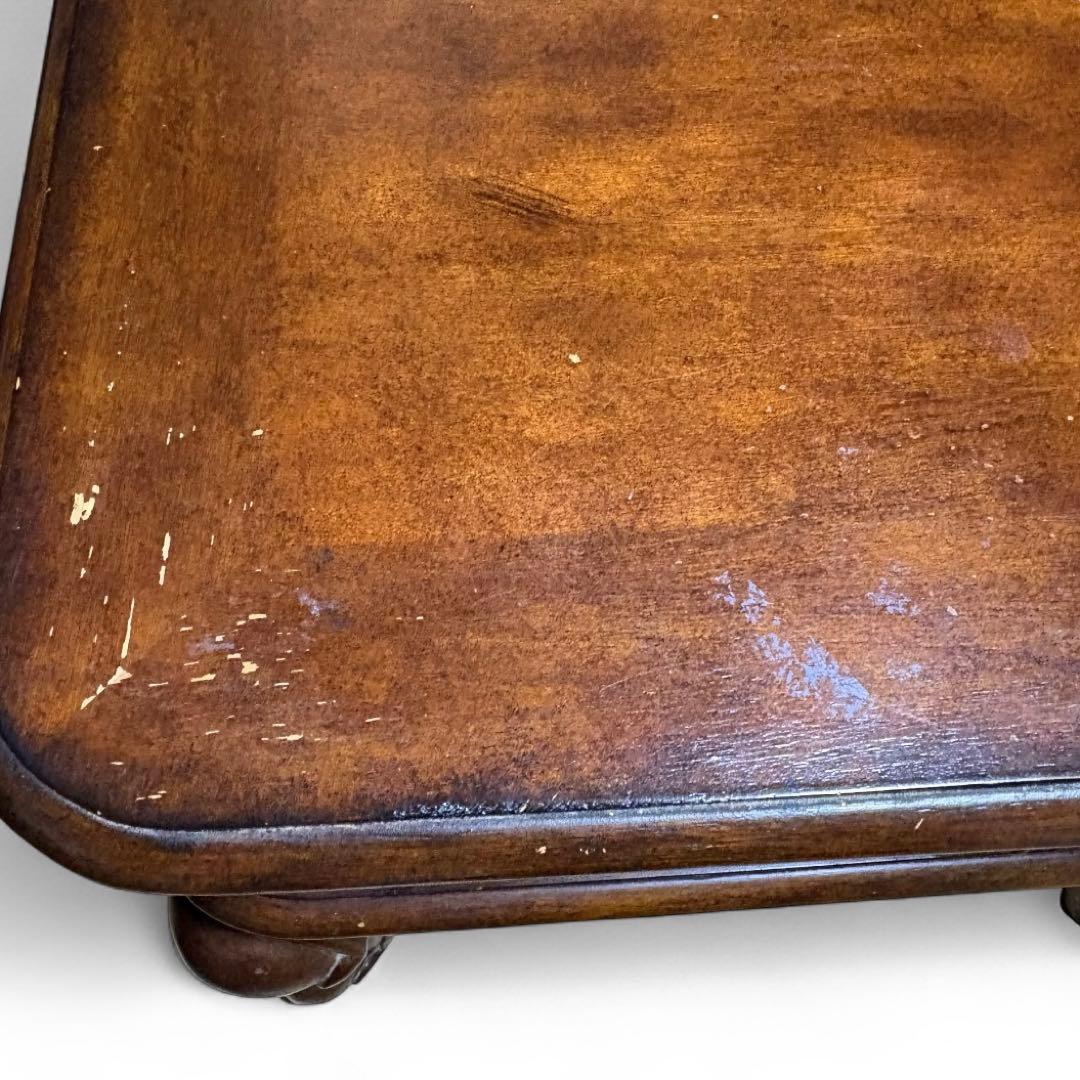 Ashley アシュレイ エンドテーブル 猫脚 ラスティックブラウン