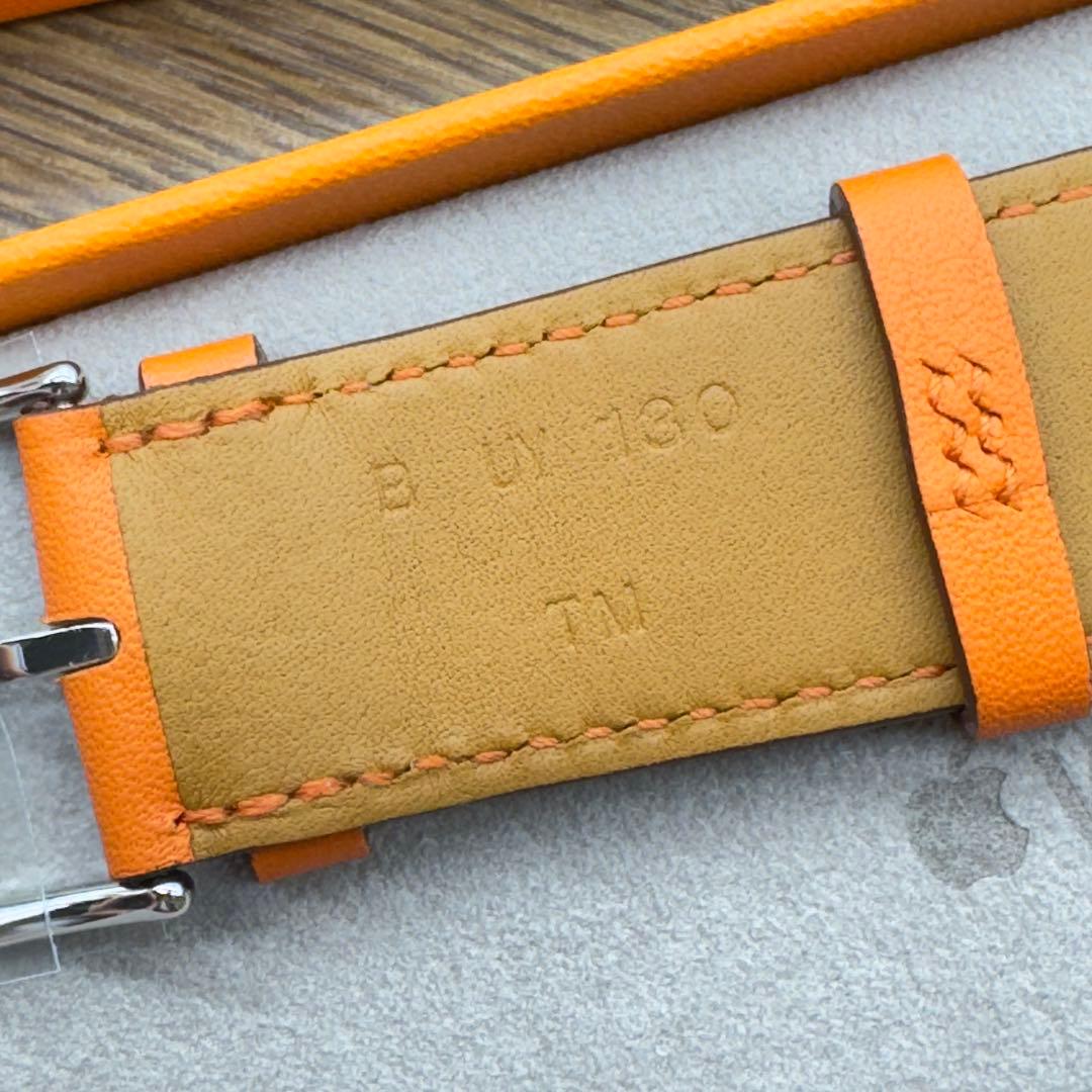 2745 Apple Watch エルメス　オレンジレザー　スイフト　バンド