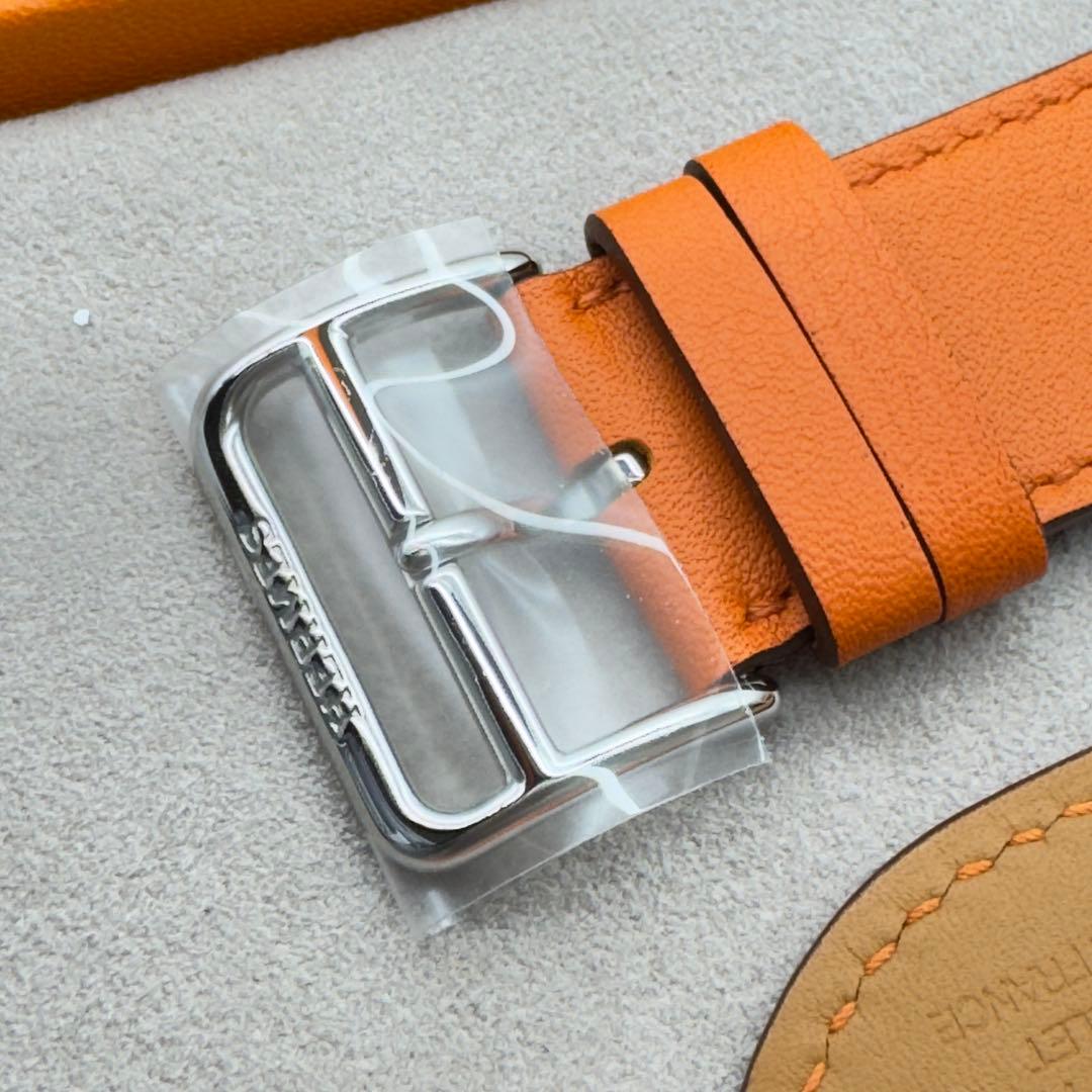 2745 Apple Watch エルメス　オレンジレザー　スイフト　バンド