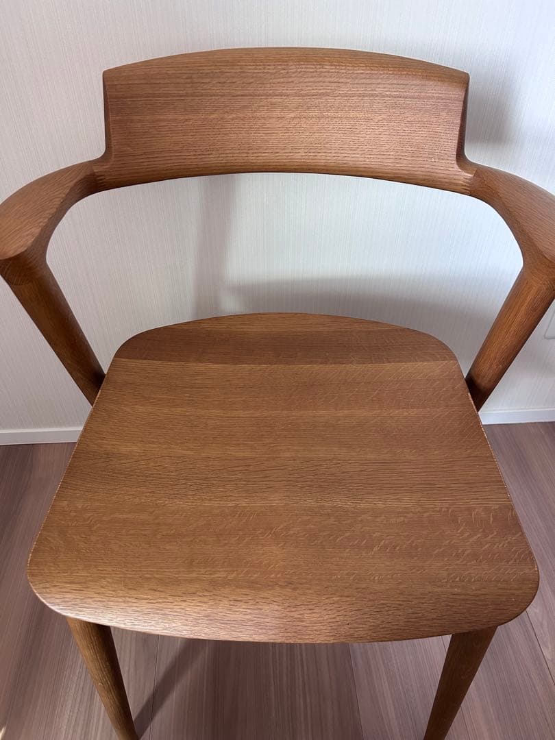 はな＊　飛騨産業 SEOTO セミアームチェア 2脚目有 N5 板座②