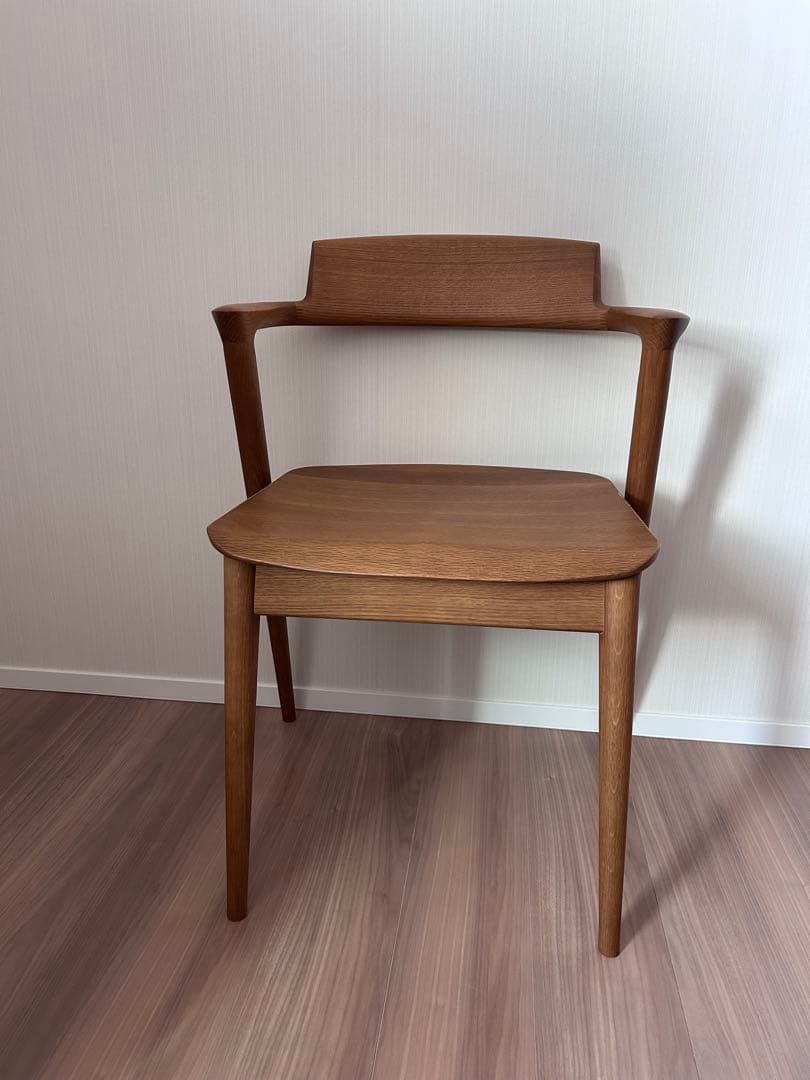 はな＊　飛騨産業 SEOTO セミアームチェア 2脚目有 N5 板座②