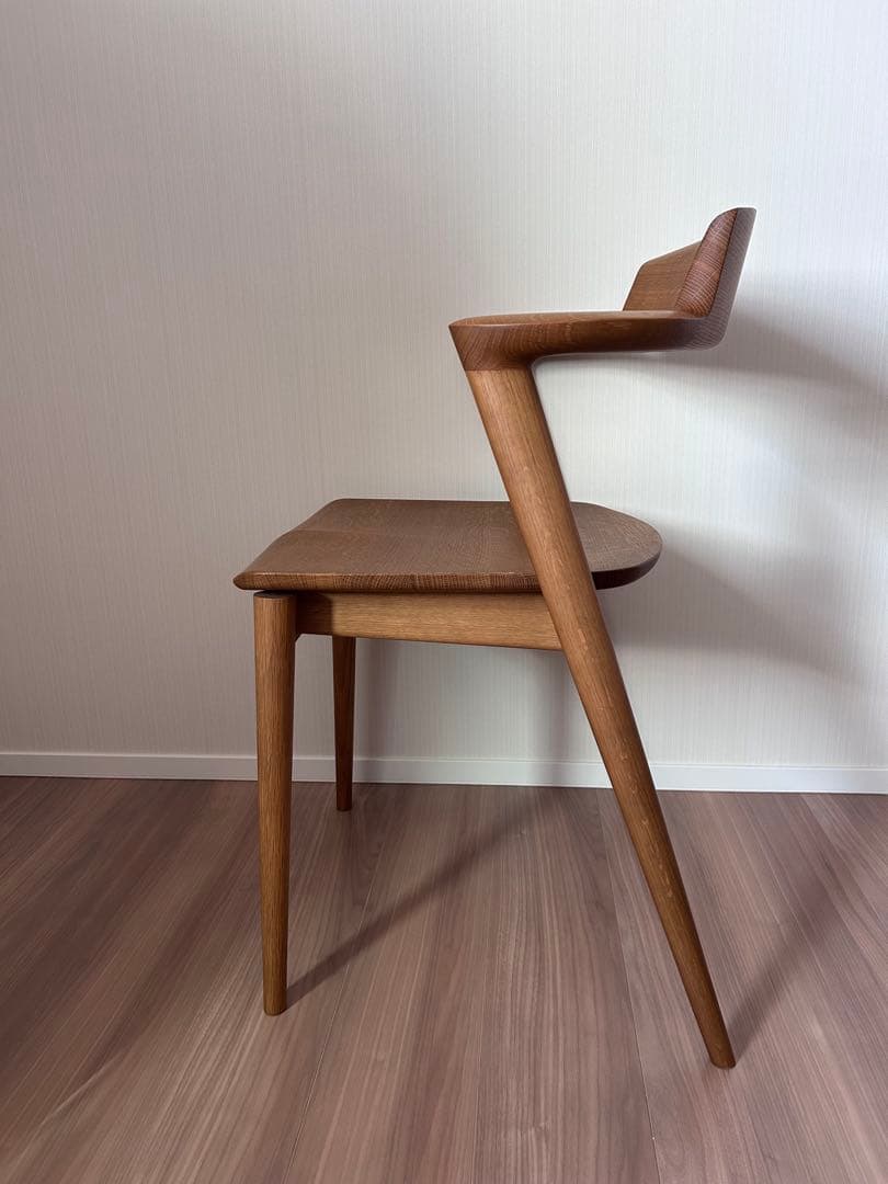 はな＊　飛騨産業 SEOTO セミアームチェア 2脚目有 N5 板座②