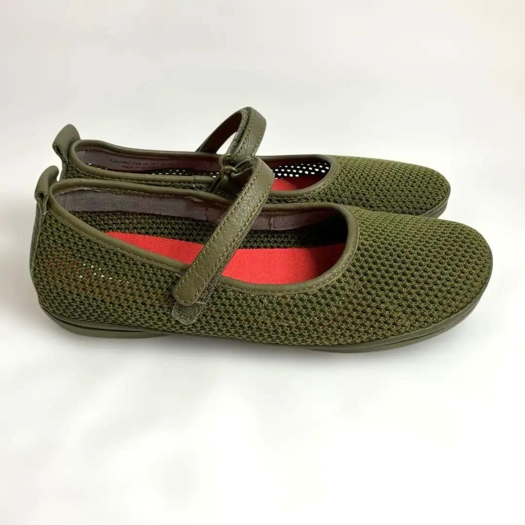 専用★美品 カンペール 【24cm】 ライトニナ フラットシューズ カーキ 38
