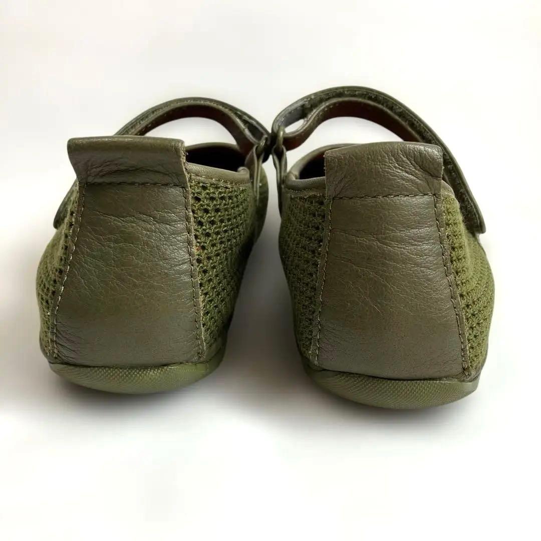 専用★美品 カンペール 【24cm】 ライトニナ フラットシューズ カーキ 38