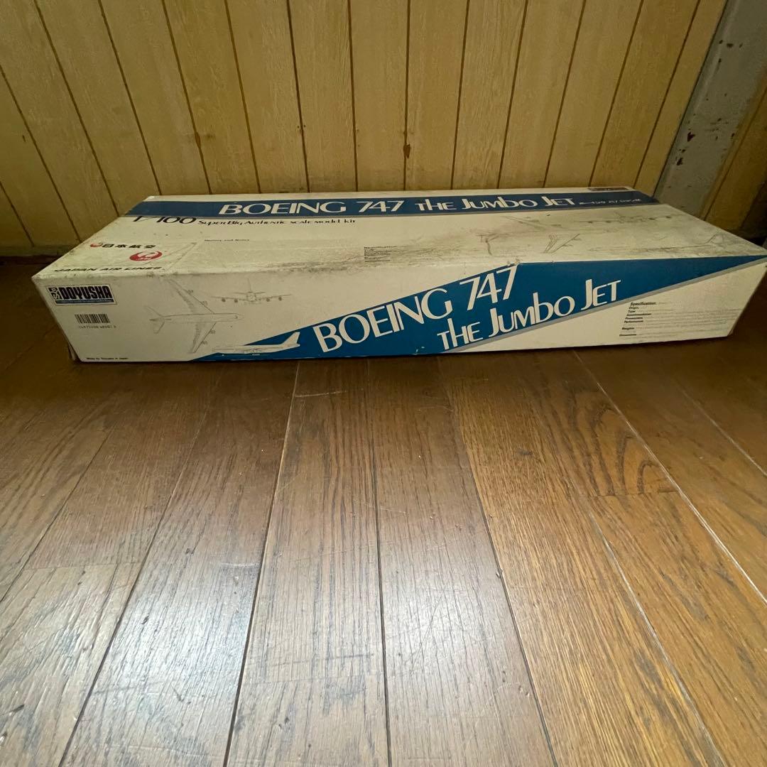 7635 童友社　1/100 ボーイング747ジャンボ　JAL 飛行機