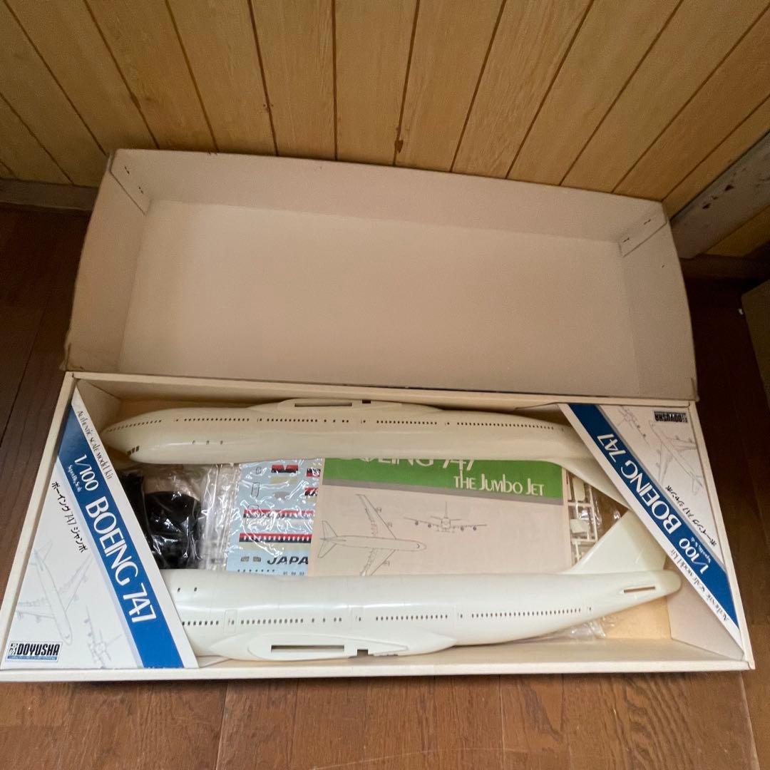 7635 童友社　1/100 ボーイング747ジャンボ　JAL 飛行機