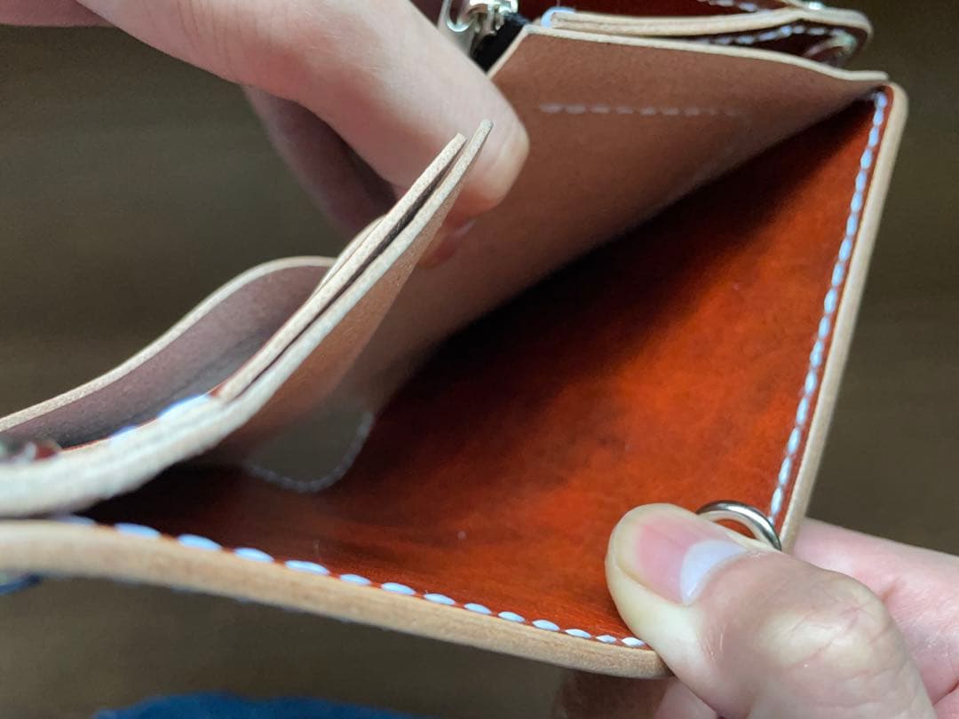 ミドルトラッカーウォレット 姫路レザー