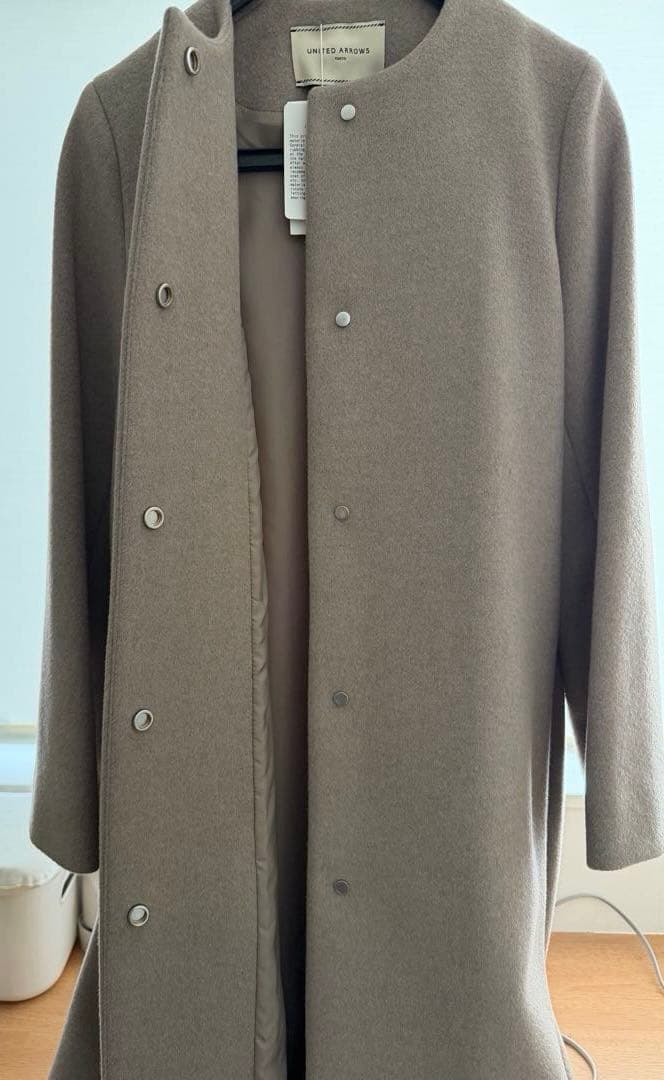 新品未使用　ユナイテッドアローズ Aライン ミドル コート ウール　34