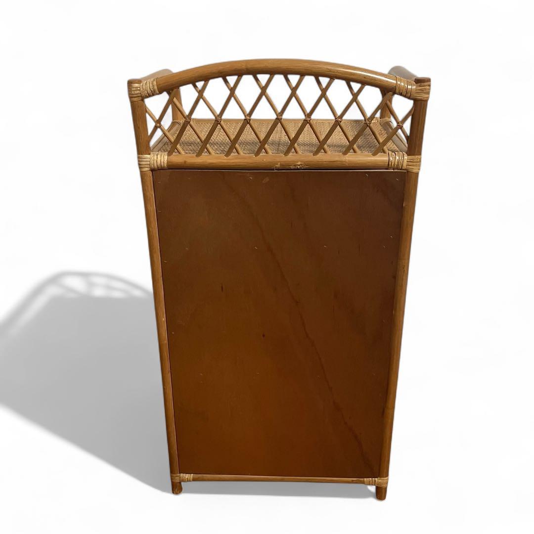 【美品】ラタン製　5段チェスト　籐家具　昭和レトロ　収納家具