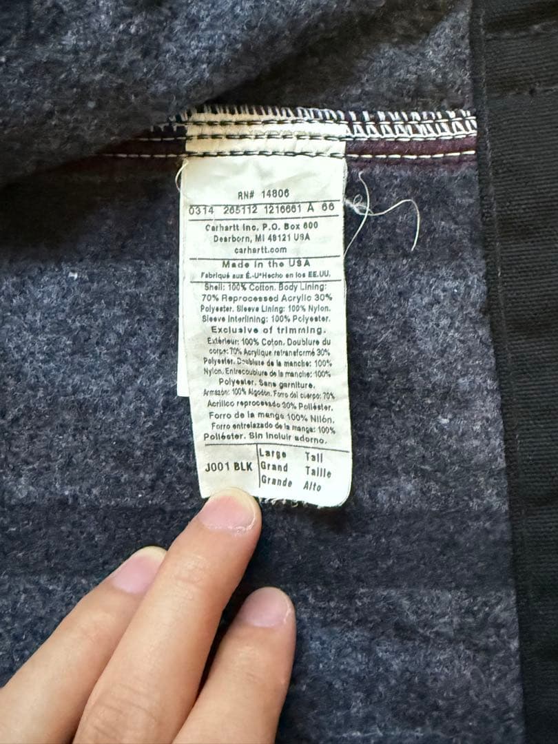 Carhartt 企業刺繍付きデトロイトジャケット　 USA製