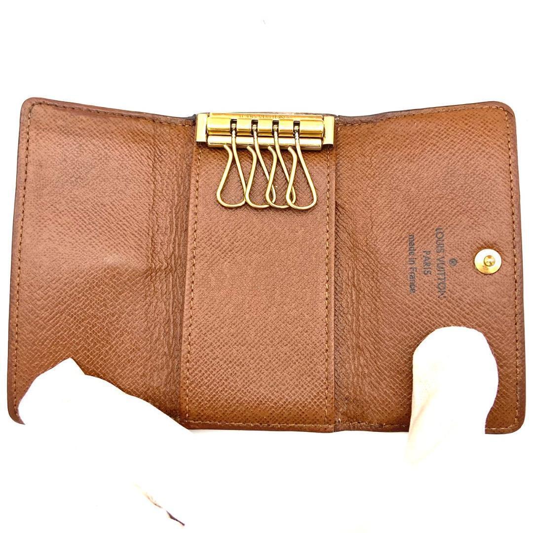 【極美品】ルイヴィトン キーケース モノグラム ミュルティクレ4　ブラウン